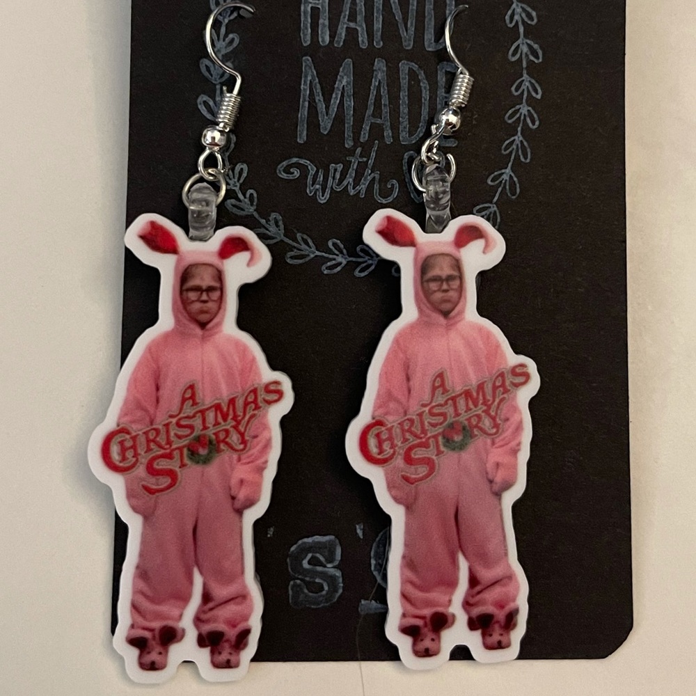 Christmas story earrings